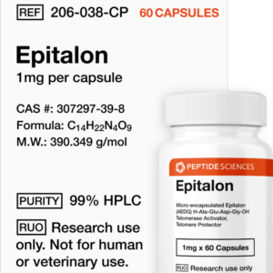 Epitalon 1mg (60 capsules) (Telomere Length)