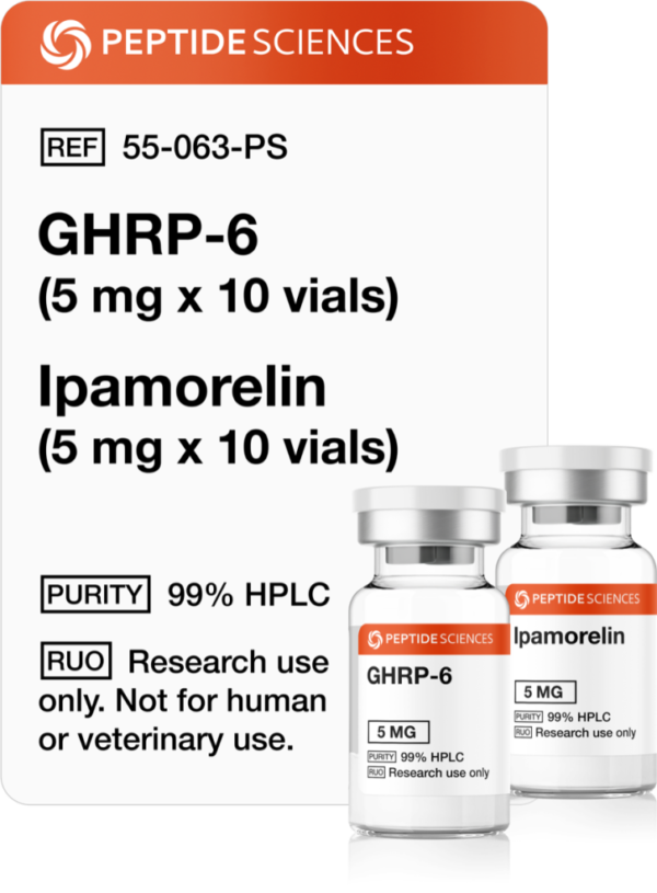 GHRP-6 (5mg x 10), Ipamorelin (5mg x 10)