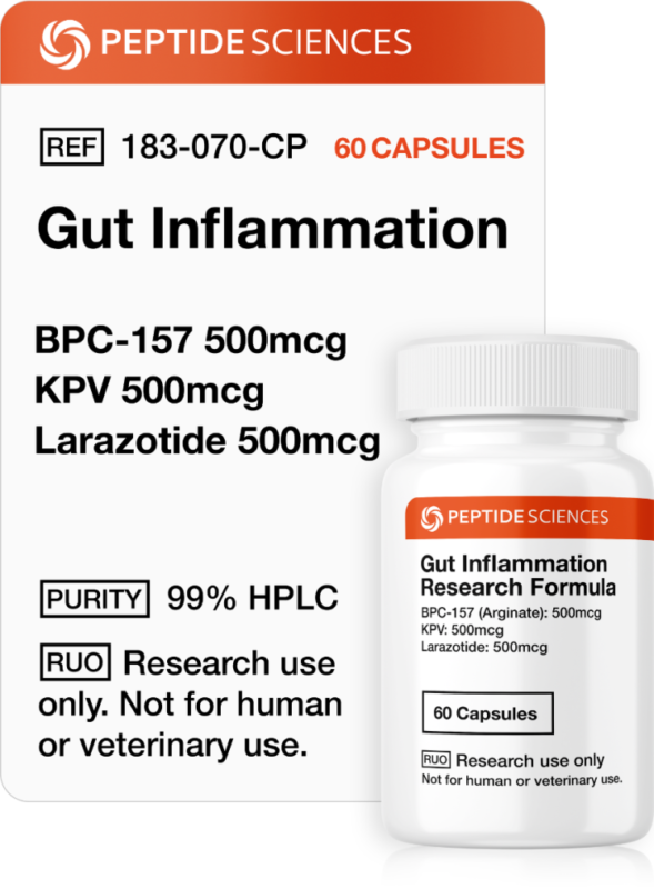 Gut Inflammation (60 Capsules) (Stable BPC-157 Arginate
