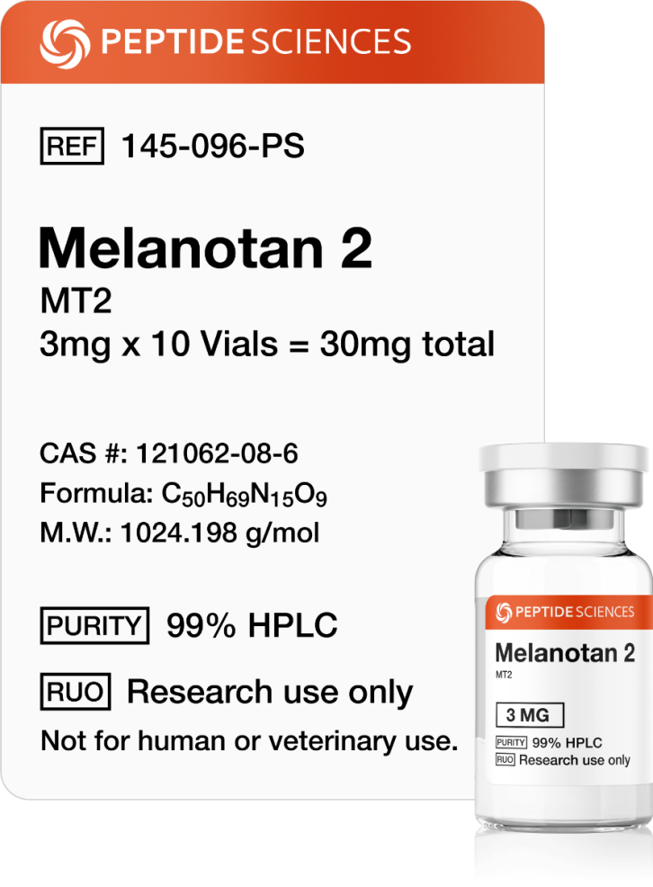 Melanotan 2 (MT2) (3mg x 10 Vials = 30mg) Melanotan 2 (MT2) (3mg x 10 Vials = 30mg)