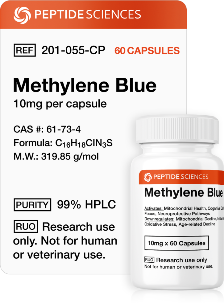 Methylene Blue (10mg x 60 Capsules = 600mg) Methylene Blue (10mg x 60 Capsules = 600mg)